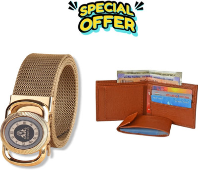 TPM Men Casual, Evening, Formal, Party Multicolor Nylon Belt