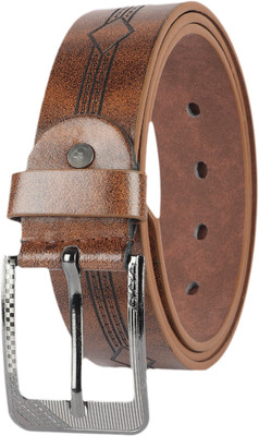 ZEVORA Men Casual, Evening, Formal, Party Brown Genuine Leather Belt