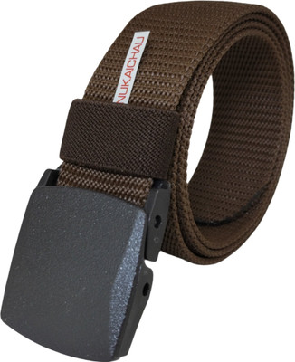 NUKAICHAU Men & Women Casual, Evening, Party Brown Nylon Belt