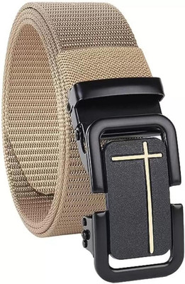 ShopGlobal Men & Women Casual Black, Brown Nylon Belt