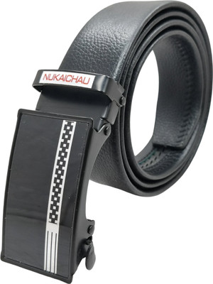 NUKAICHAU Boys Formal, Casual, Evening, Party Black Artificial Leather, Texas Leatherite Belt