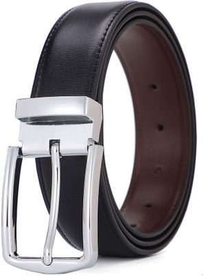 PROVOGUE Men Formal, Casual, Party, Evening Black, Brown Artificial Leather, Texas Leatherite Reversible Belt