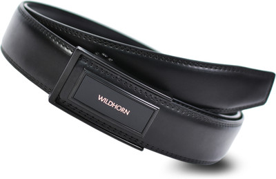 WILDHORN Men Casual, Formal, Party Black Genuine Leather Belt