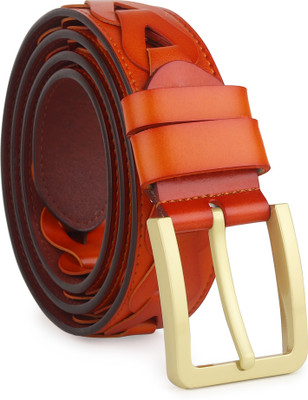 LOOPA Men Formal, Casual, Evening, Party Tan Genuine Leather Belt