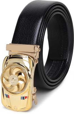 house of common Men Casual, Formal Black Artificial Leather Belt