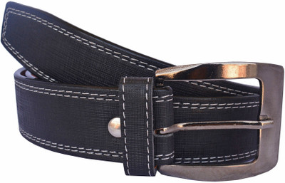 PROVOGUE Men Casual Black Texas Leatherite Belt