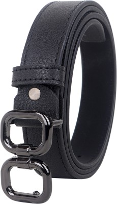 ZACHARIAS Women Casual, Party Black Texas Leatherite Belt