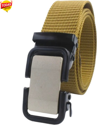 Artisanwear Men Casual Beige Nylon Belt