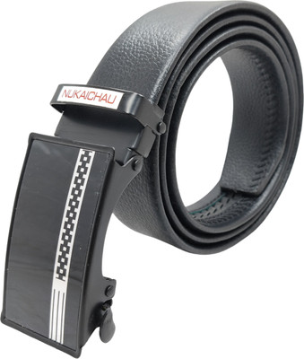 NUKAICHAU Men Formal, Casual, Evening, Party Black Artificial Leather, Texas Leatherite Belt
