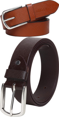 Jungler Men Evening, Party, Formal, Casual Tan, Brown Genuine Leather Belt