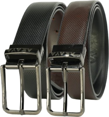 akava Men Casual, Formal, Party Black, Brown Artificial Leather Reversible Belt