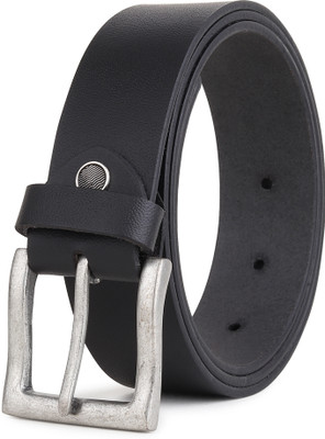LOOPA Men Formal, Casual, Evening, Party Black Genuine Leather Belt