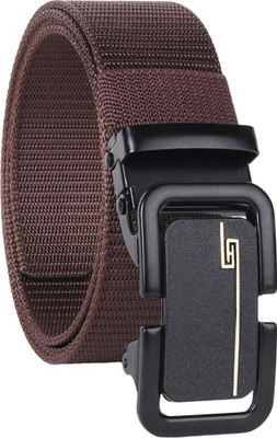DarknDive Men Casual, Formal, Party Brown Nylon Belt
