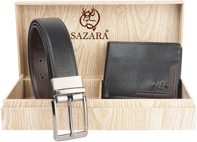 ZEVORA Wallet & Belt Combo(Black)