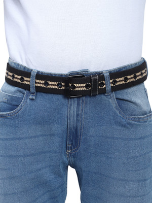 SunShopping Men Casual Black Nylon Belt