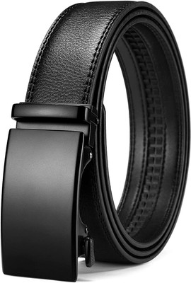 URBAN ALFAMI Men Formal, Party, Evening, Casual Black Texas Leatherite, Artificial Leather Belt