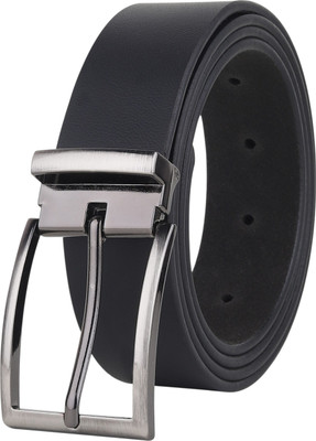 LOOPA Men Formal, Casual, Evening, Party Black Genuine Leather Belt