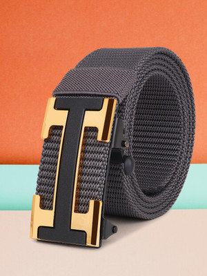 SunShopping Men Casual Grey Nylon Belt