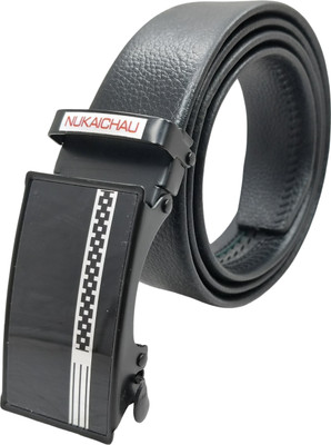 NUKAICHAU Men Formal, Casual, Evening, Party Black Artificial Leather, Texas Leatherite Belt