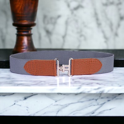 Kastner Women Casual Grey Canvas Belt