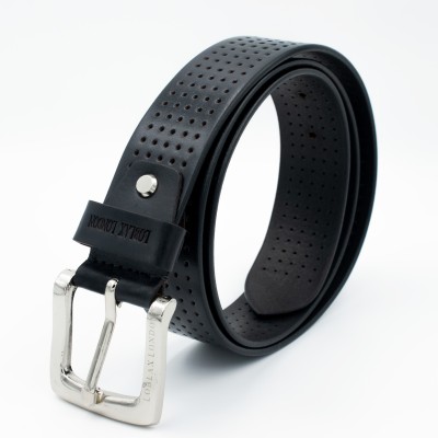 LOBLAX LONDON Men Casual, Evening, Formal, Party Black Genuine Leather Belt