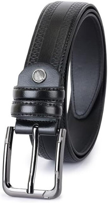 KILLER Men Casual Black Texas Leatherite Belt