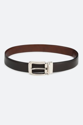 LOUIS PHILIPPE Men Casual Black Genuine Leather Reversible Belt