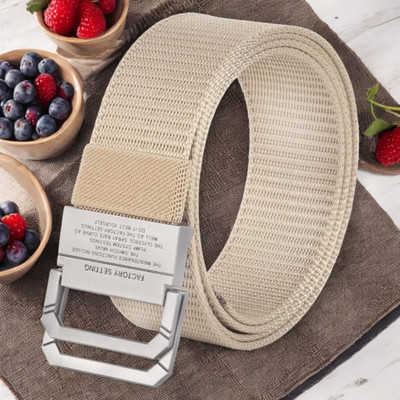 LOBATA LIFESTYLE Men Casual Beige Nylon Belt