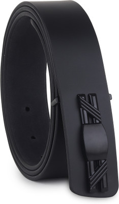 LOOPA Men Formal, Casual, Evening, Party Black Genuine Leather Belt