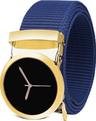 At Fashionn Men Evening, Casual, Party, Formal Blue Fabric Belt