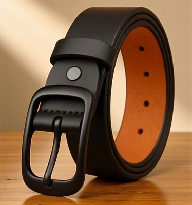 METRONAUT Men Formal Black Genuine Leather Belt