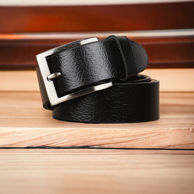 PROVOGUE Men Formal, Casual, Evening, Party Black Genuine Leather Belt