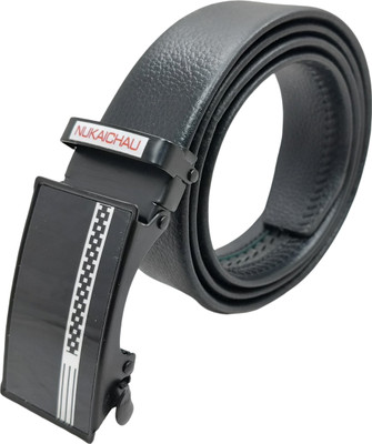 NUKAICHAU Boys & Girls Formal, Casual, Evening, Party Black Artificial Leather, Texas Leatherite Belt