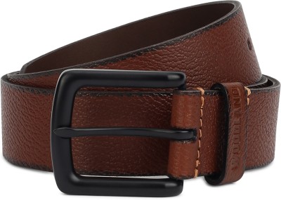 WOODLAND Men Casual, Formal Tan Genuine Leather Belt