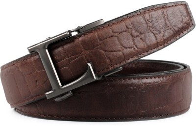 Hemener Men Casual, Party, Formal Brown Genuine Leather Belt