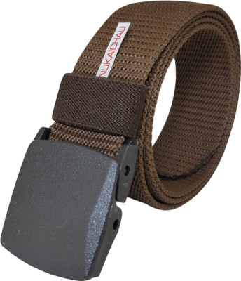 NUKAICHAU Boys Casual, Evening, Party Brown Nylon Belt