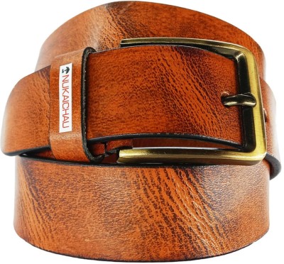 NUKAICHAU Men Formal, Casual, Evening, Party Brown Genuine Leather Belt