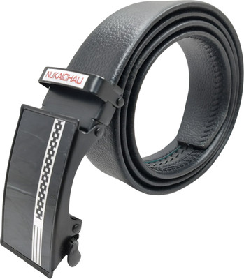 NUKAICHAU Men Formal, Casual, Evening, Party Black Artificial Leather, Texas Leatherite Belt