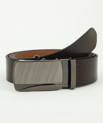 LOOPA Men Casual, Evening, Formal, Party Brown Genuine Leather Belt