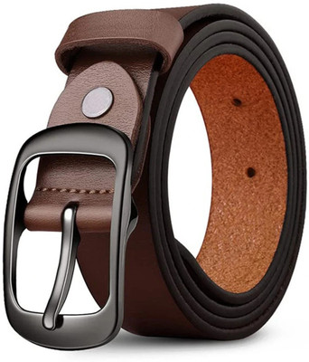 PROVOGUE Men Formal, Casual, Evening, Party Brown Genuine Leather Belt