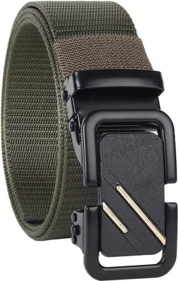 Zhermack Men Casual Green Nylon Belt