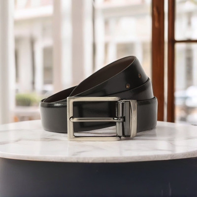 HRX by Hrithik Roshan Men Black Genuine Leather Reversible Belt