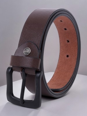 KILLER Men Formal, Casual, Evening, Party Brown Genuine Leather Belt