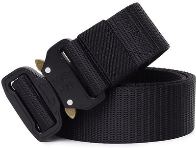 Style 98 Men Casual Black Nylon Belt
