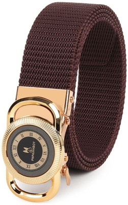 TPM Men Casual, Evening, Formal, Party Brown Fabric Belt