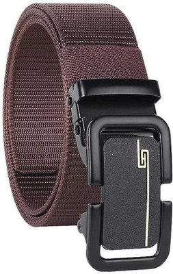 Flipcon Men Casual Brown Nylon Belt