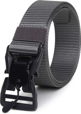 SunShopping Men Casual Grey Nylon Belt