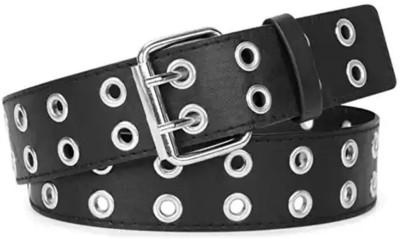 SAMTROH Men & Women Casual Black Artificial Leather Belt