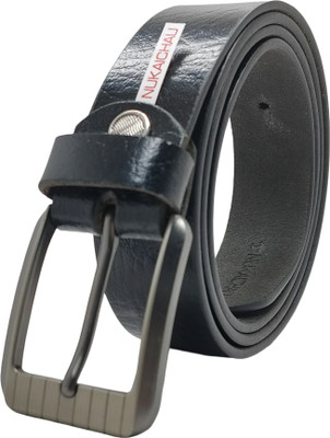 NUKAICHAU Boys Formal, Casual, Evening, Party Black Genuine Leather Belt
