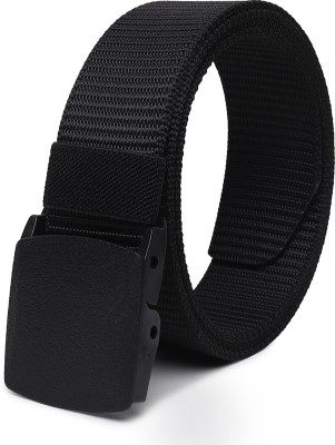 house of common Men Casual, Formal Black Nylon Belt